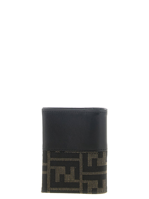 Fendi Ff Jacquard Bicolor Card Holder