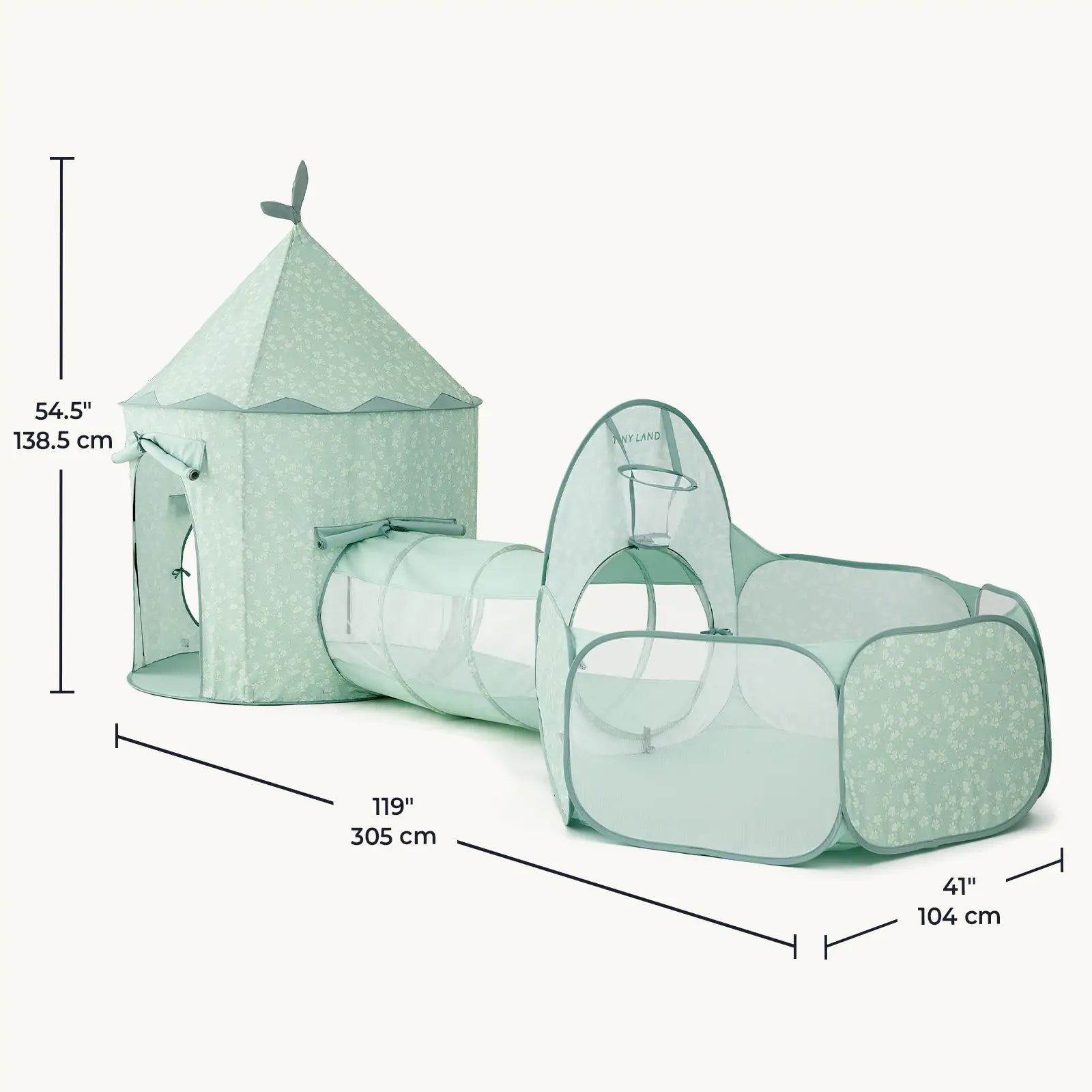 Tiny Land® Compact Adventure 3-in-1 Play Tunnel With no Balls