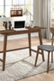 Orrenza Home Office Desk and Chair Set Walnut