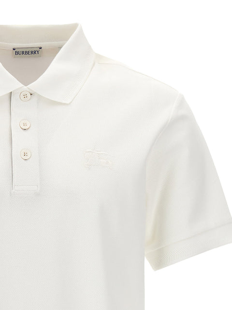 Burberry Logo Embroidery Polo Shirt