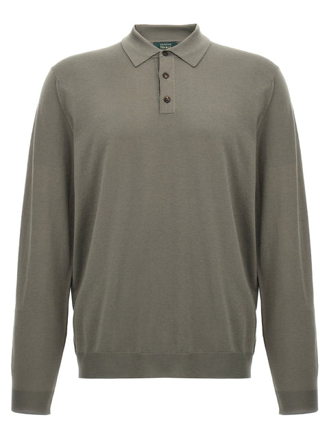 Zanone Wool Polo Shirt