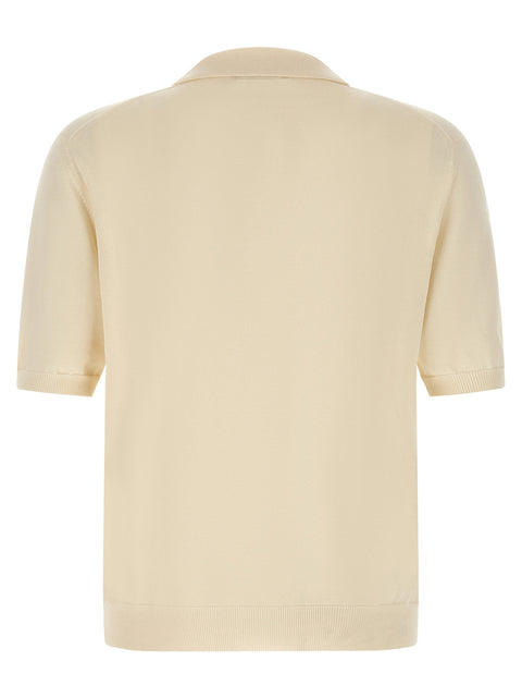 Zanone Cotton Knit Polo Shirt