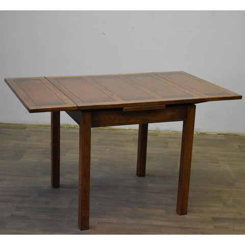 (Pre-Order Walnut Only) Mission Oak Kitchen Table with 2 Leaves - 2 Stain Options