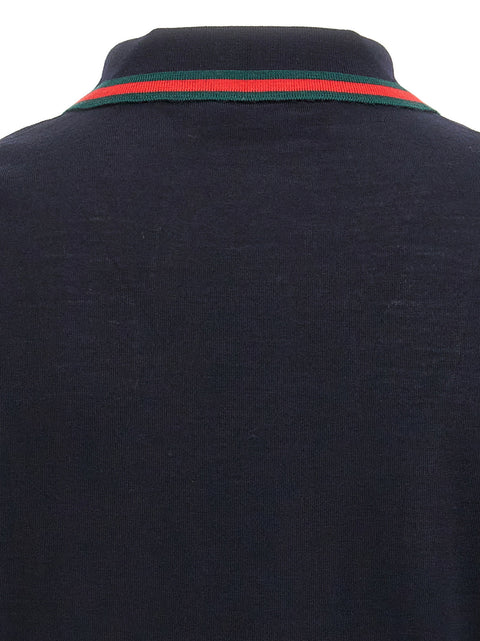Gucci Web Ribbon Polo Shirt