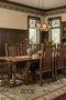 Mission Style Leaf Table-High Back Chair Dining Set-2 Color Available