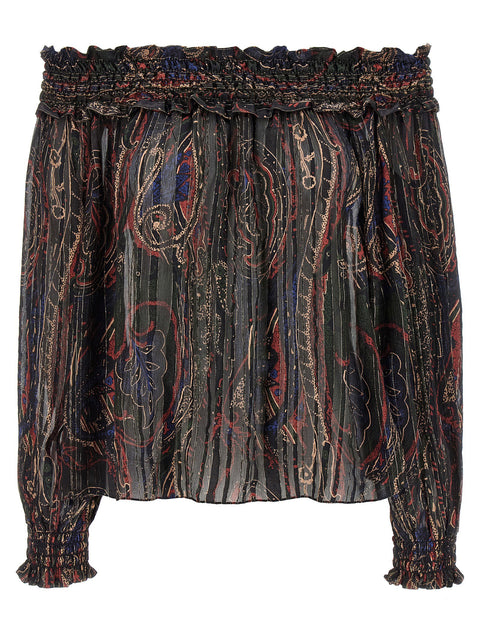 Saint Laurent Smock Stitch Blouse