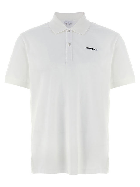 Alexander McQueen Logo Embroidery Polo Shirt