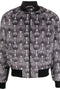 Ozwald Boateng Printed velvet bomber jacket