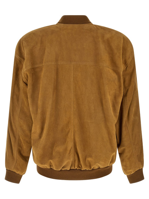 Saint Laurent Suede Bomber Jacket