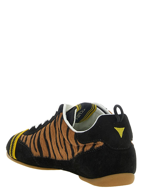 Pony Hair Fendi Wrap Sneakers