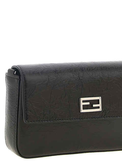 Fendi Black Tube Wallet On Chain