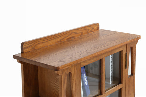 Pre-Order Mission 1 Door Bookcase with Side Shelves - MC