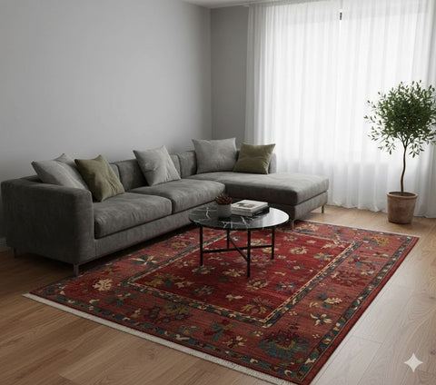 Sultanabad 100% wool Hand Made Rug - size 7' 9" x 9' 7" (P)