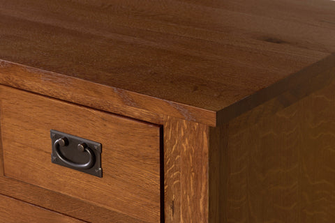 Mission Style Solid Oak Chest of Drawers - Michael's Cherry (MC-A)