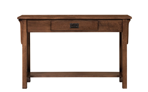 Mission 1 Drawer Crofter Style Console Table - Walnut Stain