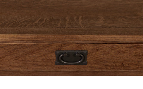 Mission 1 Drawer Crofter Style Console Table - Walnut Stain