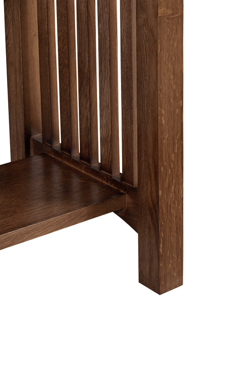 Mission 1 Drawer Crofter Style Console Table - Walnut Stain