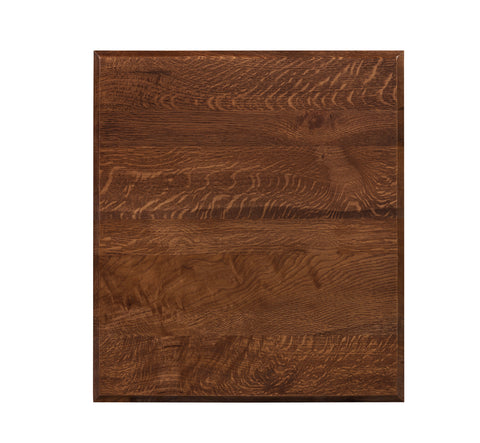 Mission White Oak 1 Drawer 1 Door Inlay End Table - Walnut stain