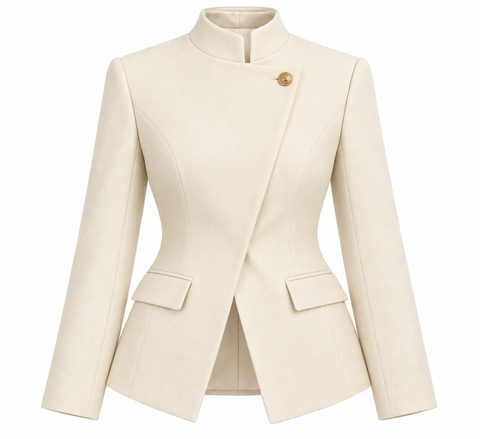 ASYMMETRICAL TAILORED BLAZER