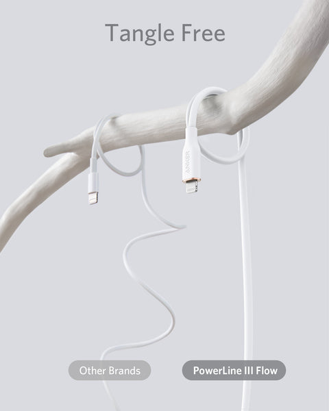 Anker 641 USB-C to Lightning Cable (Flow, 3 ft Silicone)