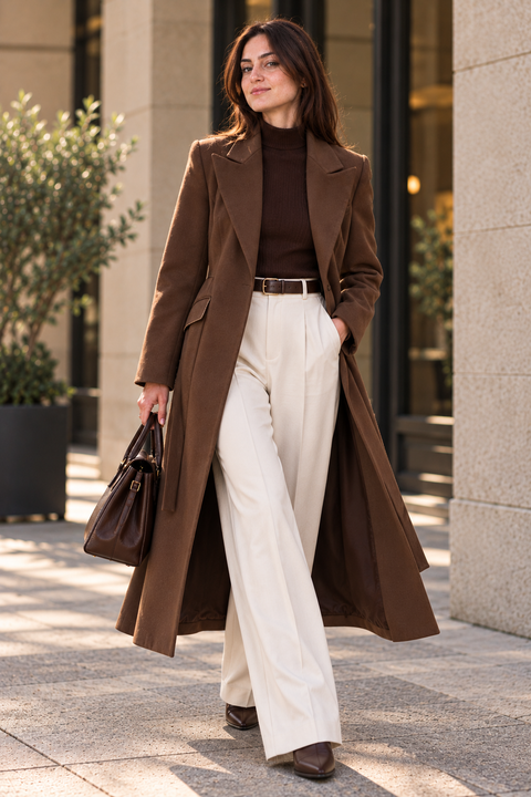 BELLA SUEDE WRAP COAT