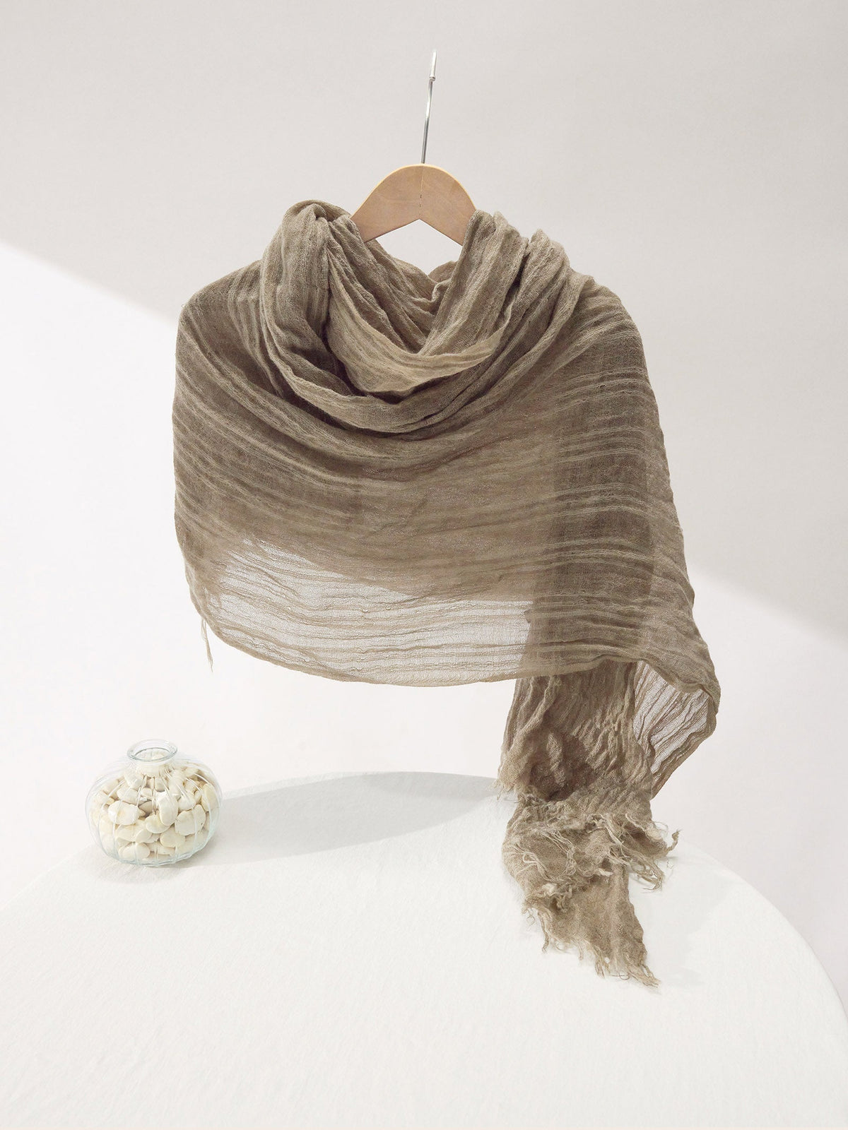 Wool Tonal Stripe Scarf
