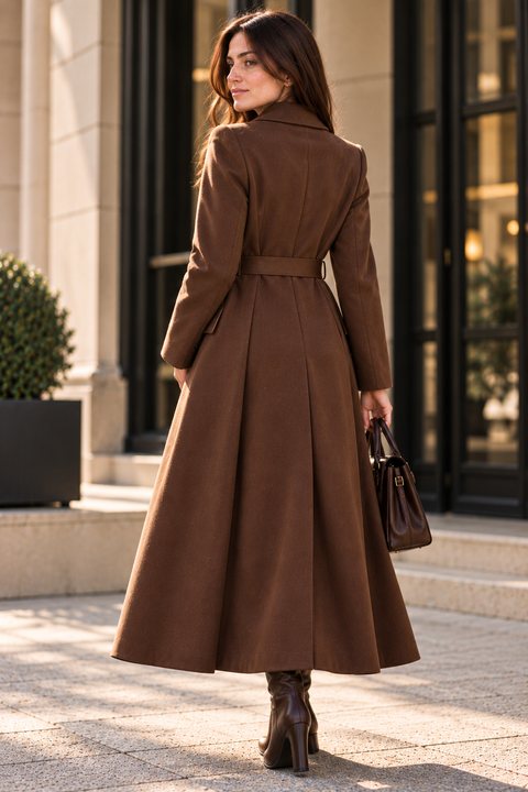 BELLA SUEDE WRAP COAT