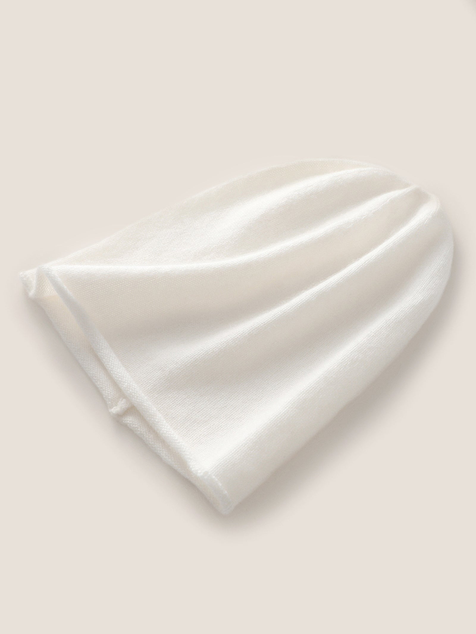 100% Cashmere Dense-Knit Slouchy Beanie