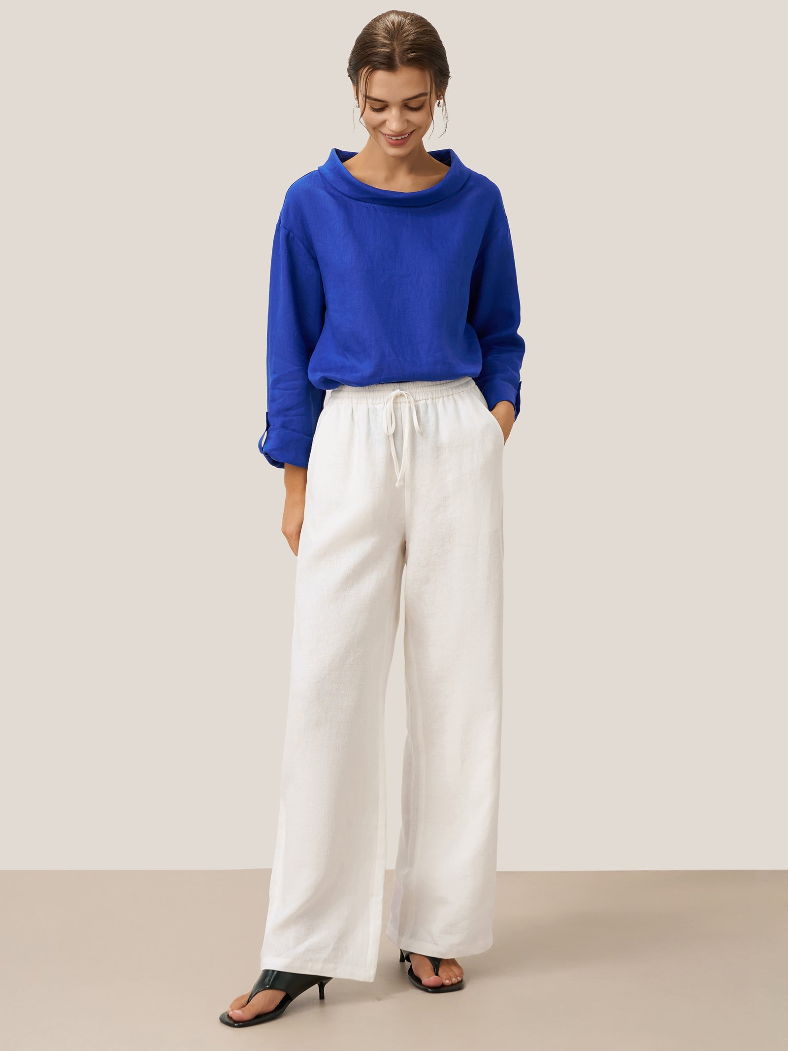 100% Linen Classic Pants LYON