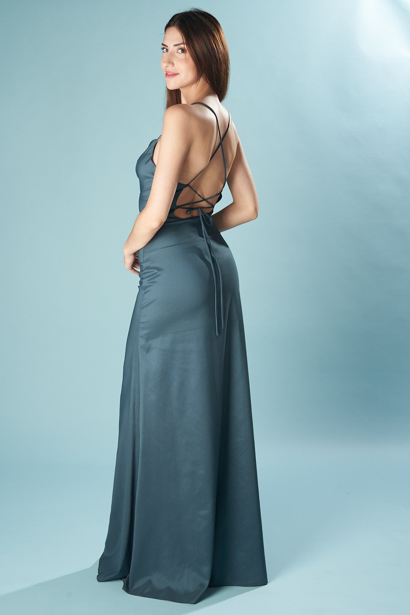 Ibiza Satin Stretch Dress for Summer Comfort