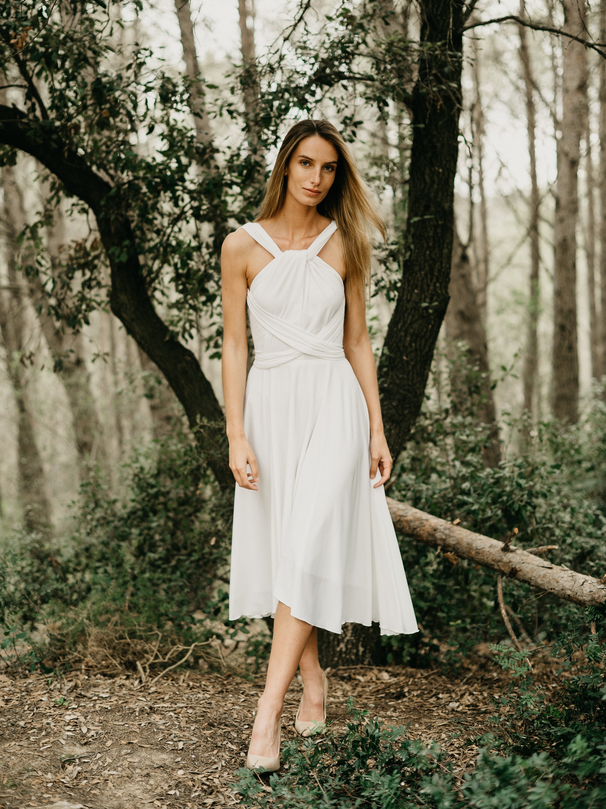 Infinity Midi Dress Linen Comfort