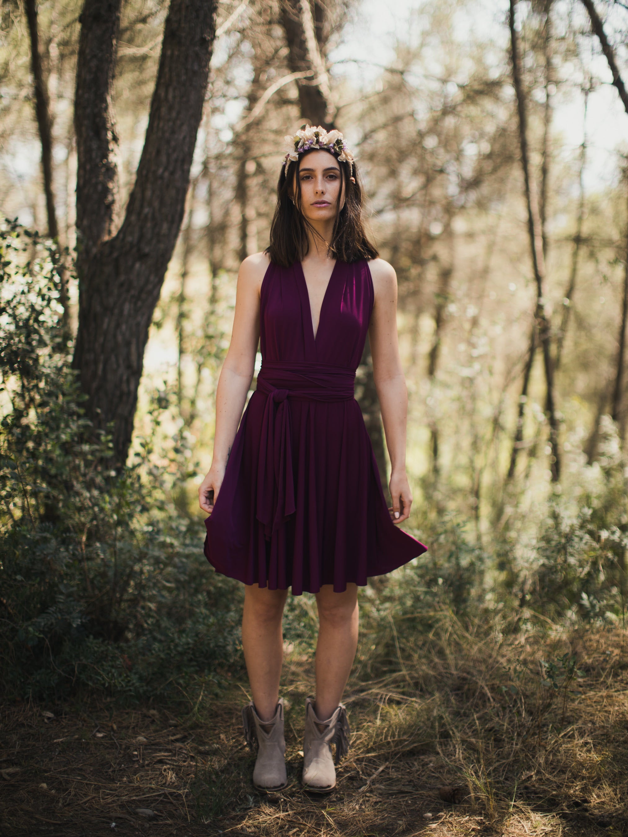 Infinity Mini Dress for Comfort and Breathability