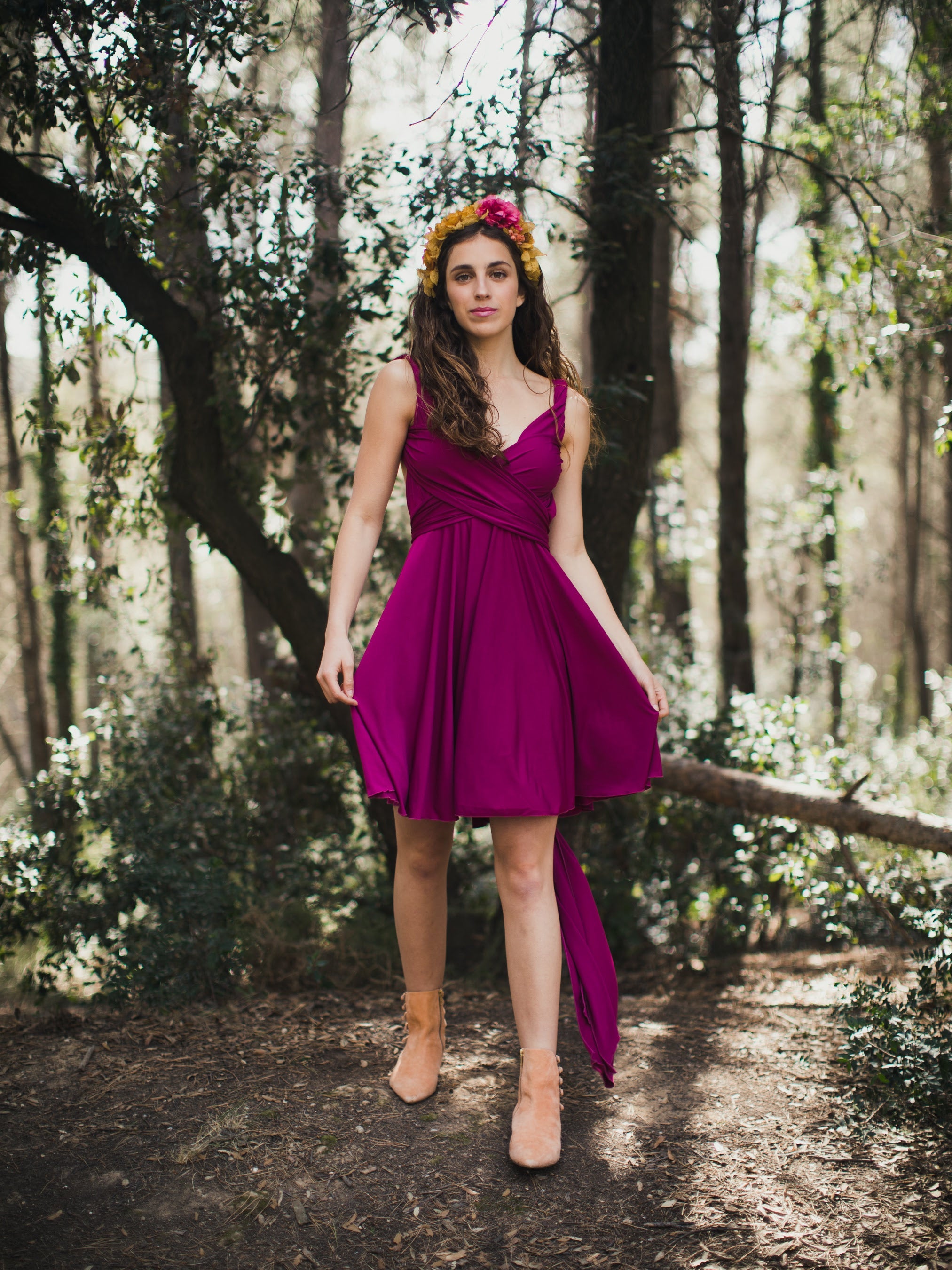 Infinity Mini Dress for Comfort and Breathability