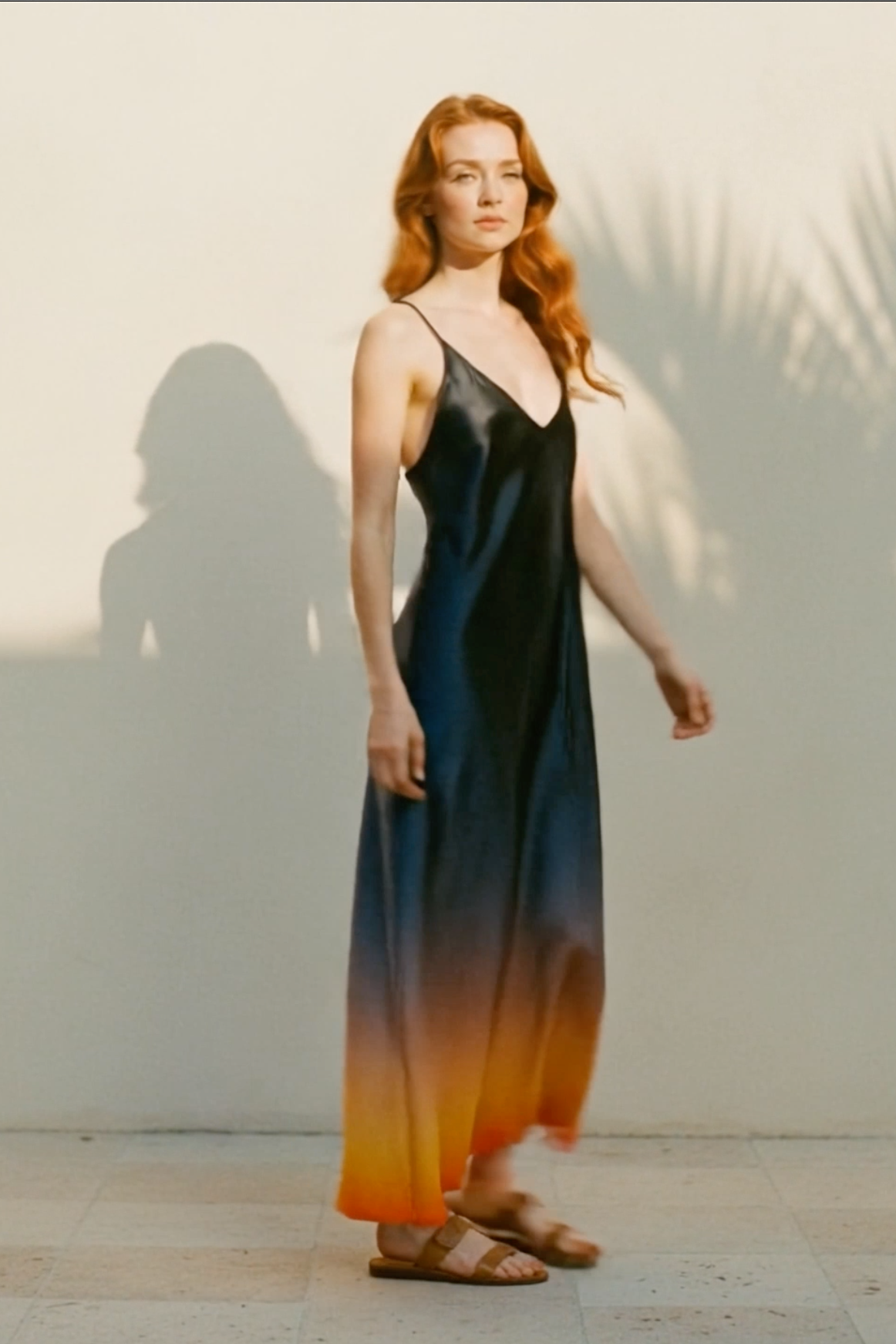 Andromeda Silk Dress In Horizons