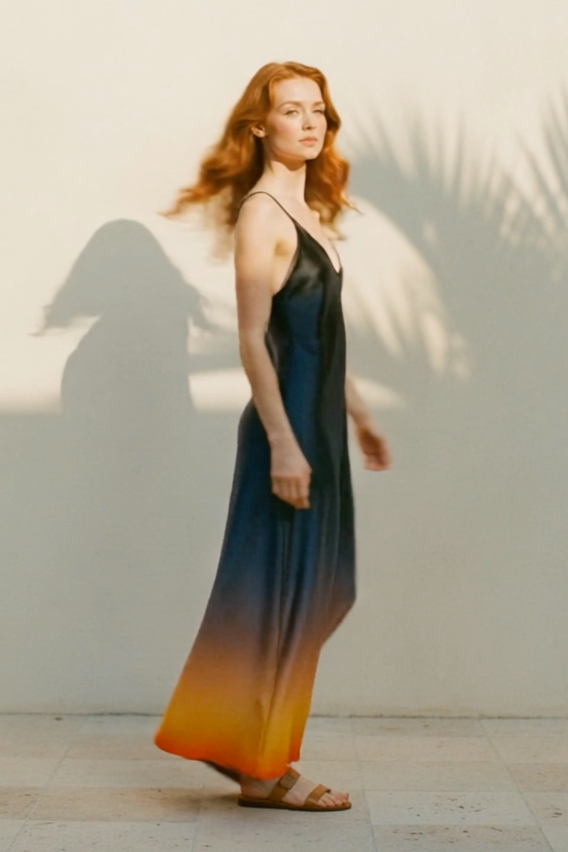 Andromeda Silk Dress In Horizons
