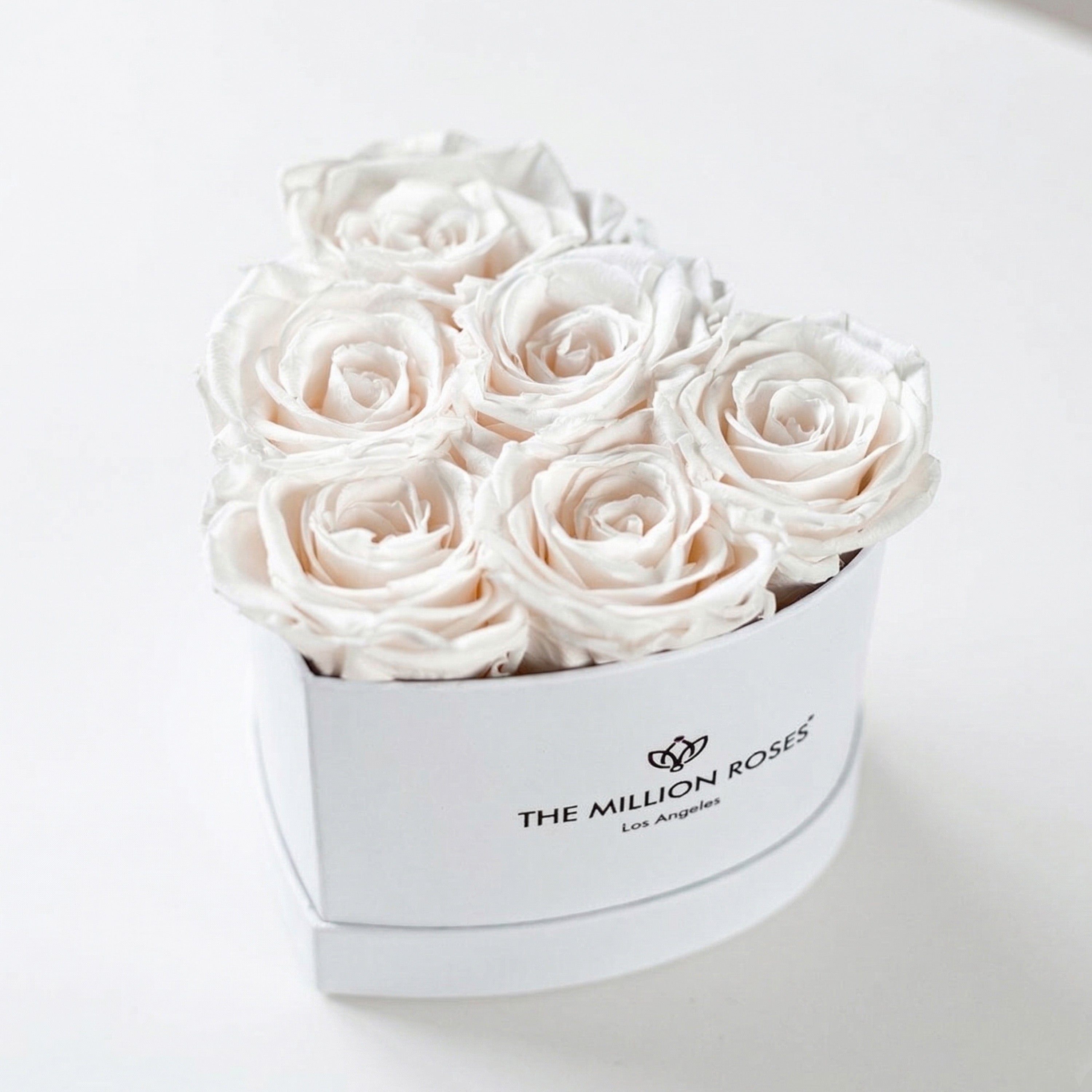 Baby Heart White Box | White Roses
