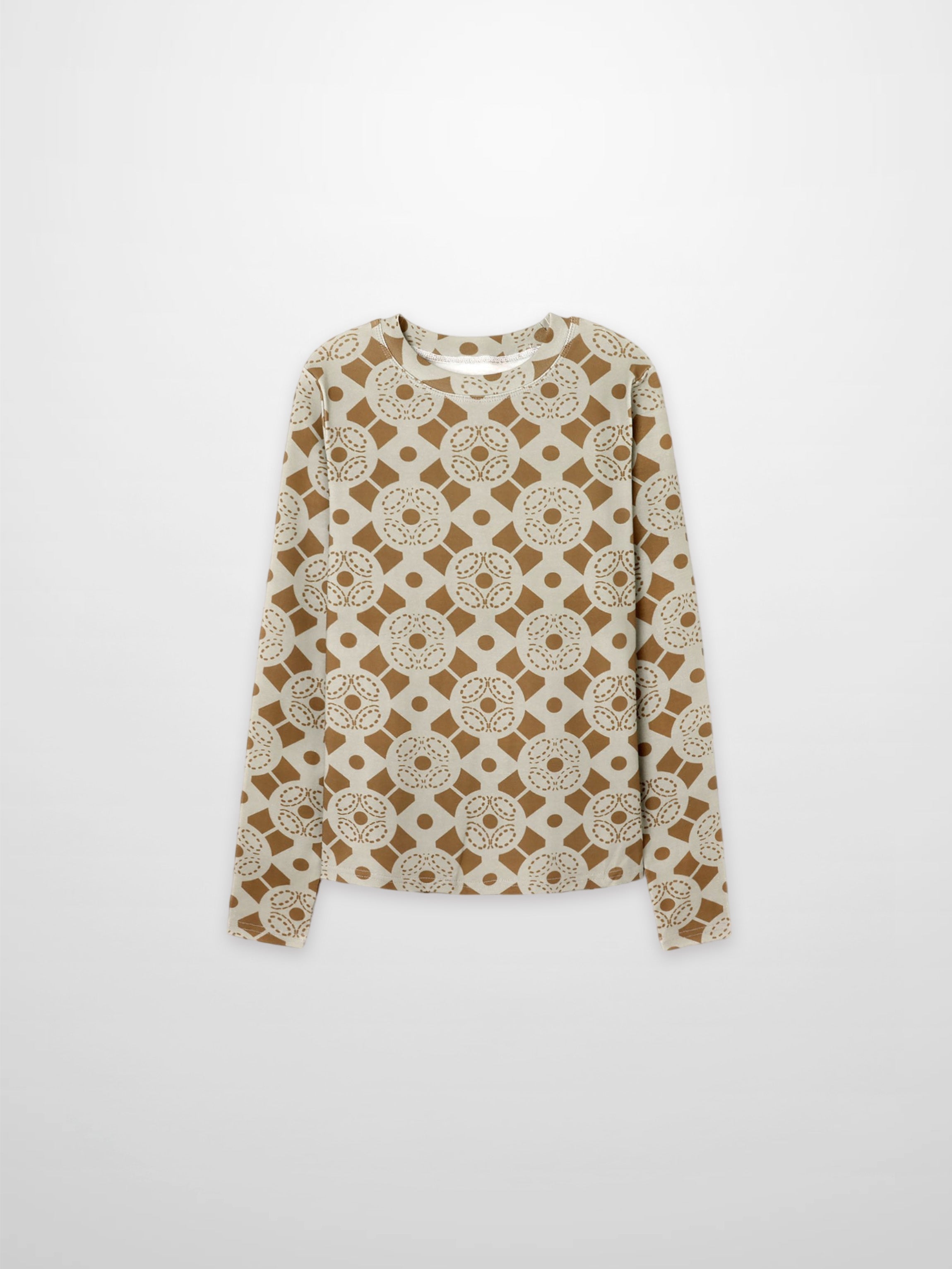 Basic Printed T-shirt-Geometric Design-1