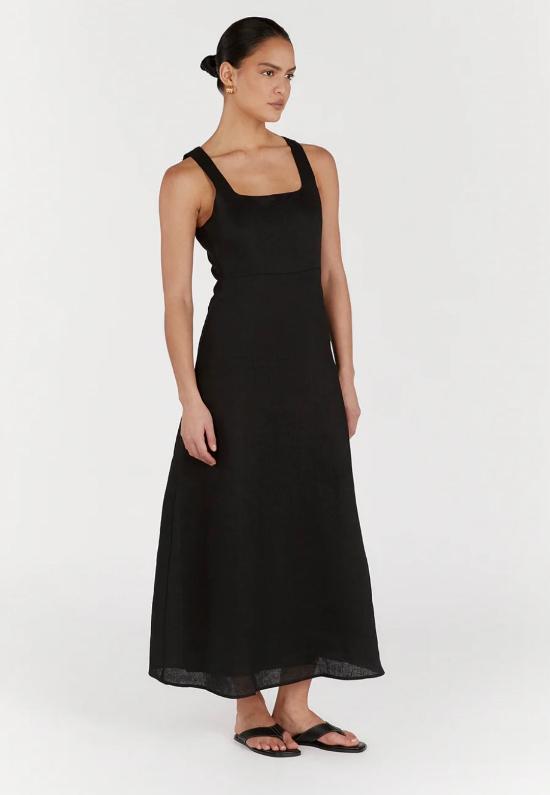 Black Linen Dress