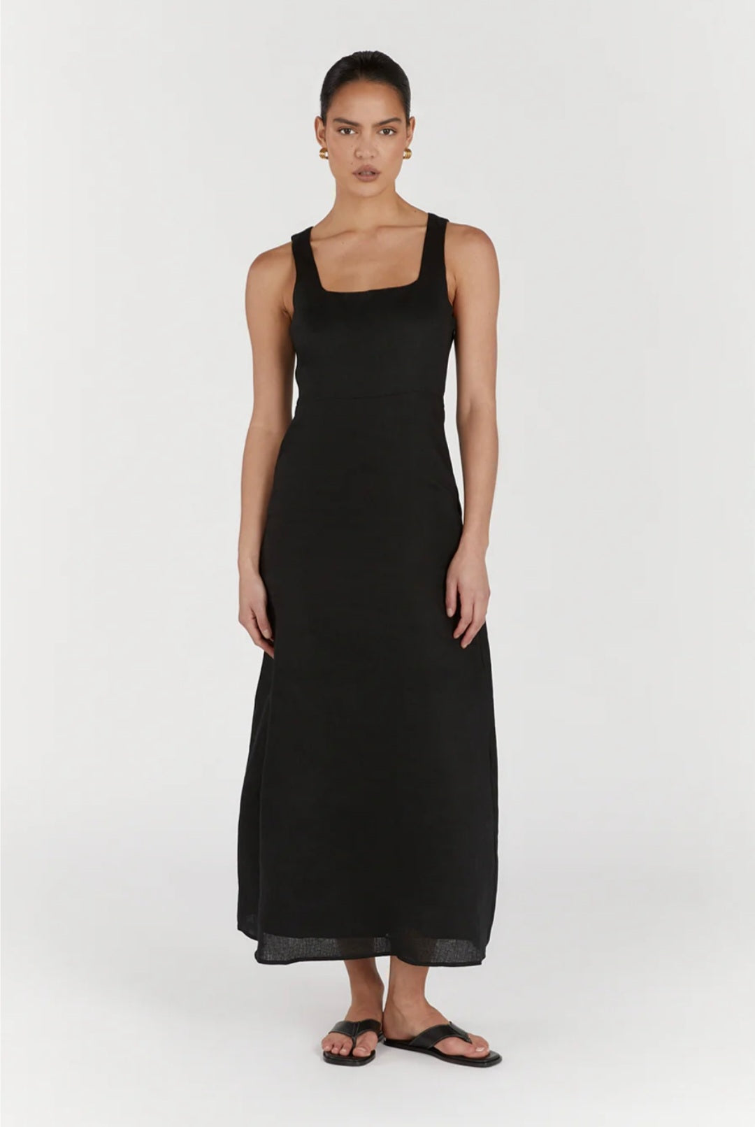 Black Linen Dress