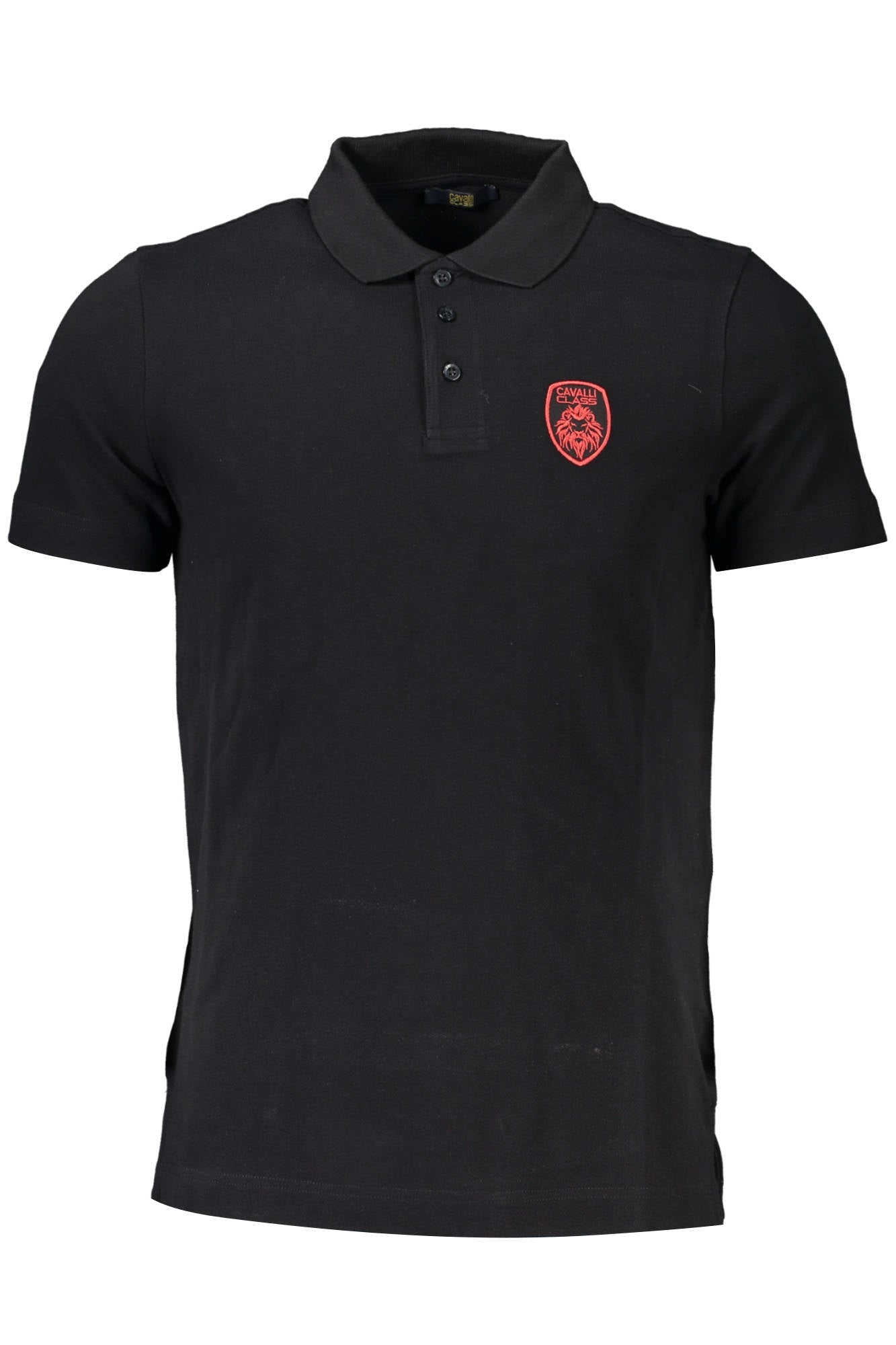 CAVALLI CLASS POLO SHORT SLEEVE MEN BLACK-0