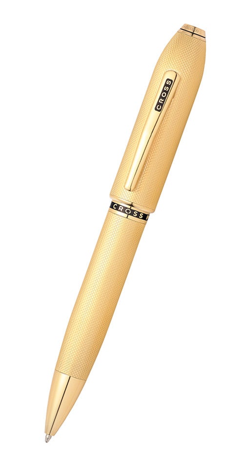 Peerless™ 23KT Heavy Gold Plate with Gold Plated Appointments and Swarovski Crystal Ballpoint Pen