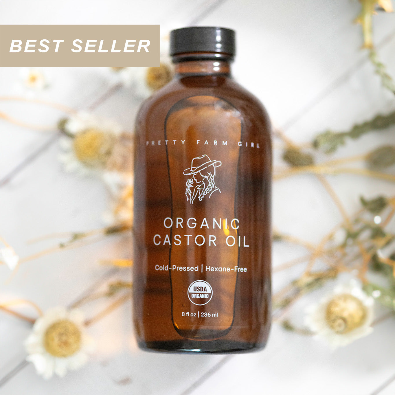 Pure Organic Cold Pressed Hexane-Free Castor Oil