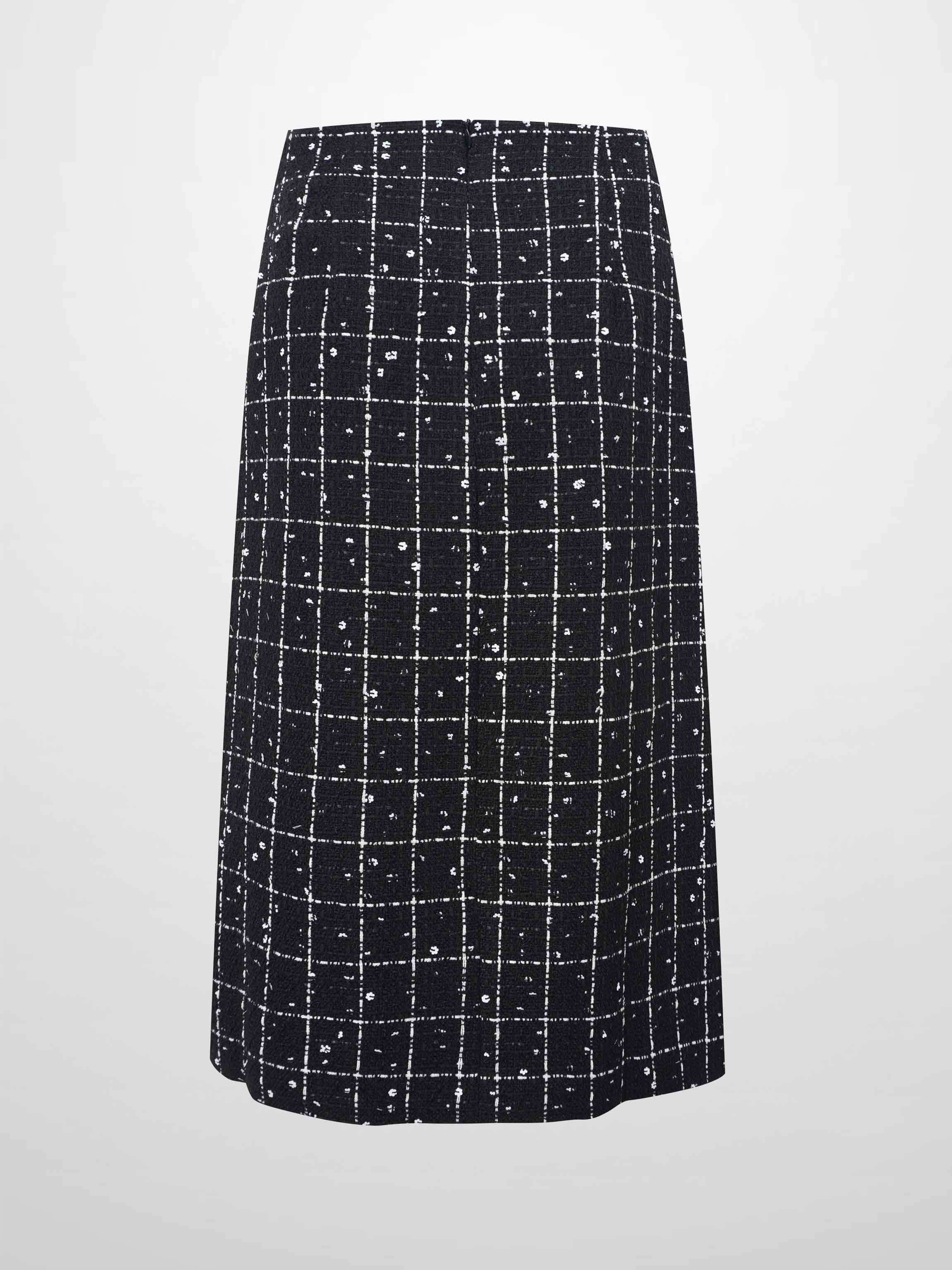 Short Pocket Skirt-Black/White-2