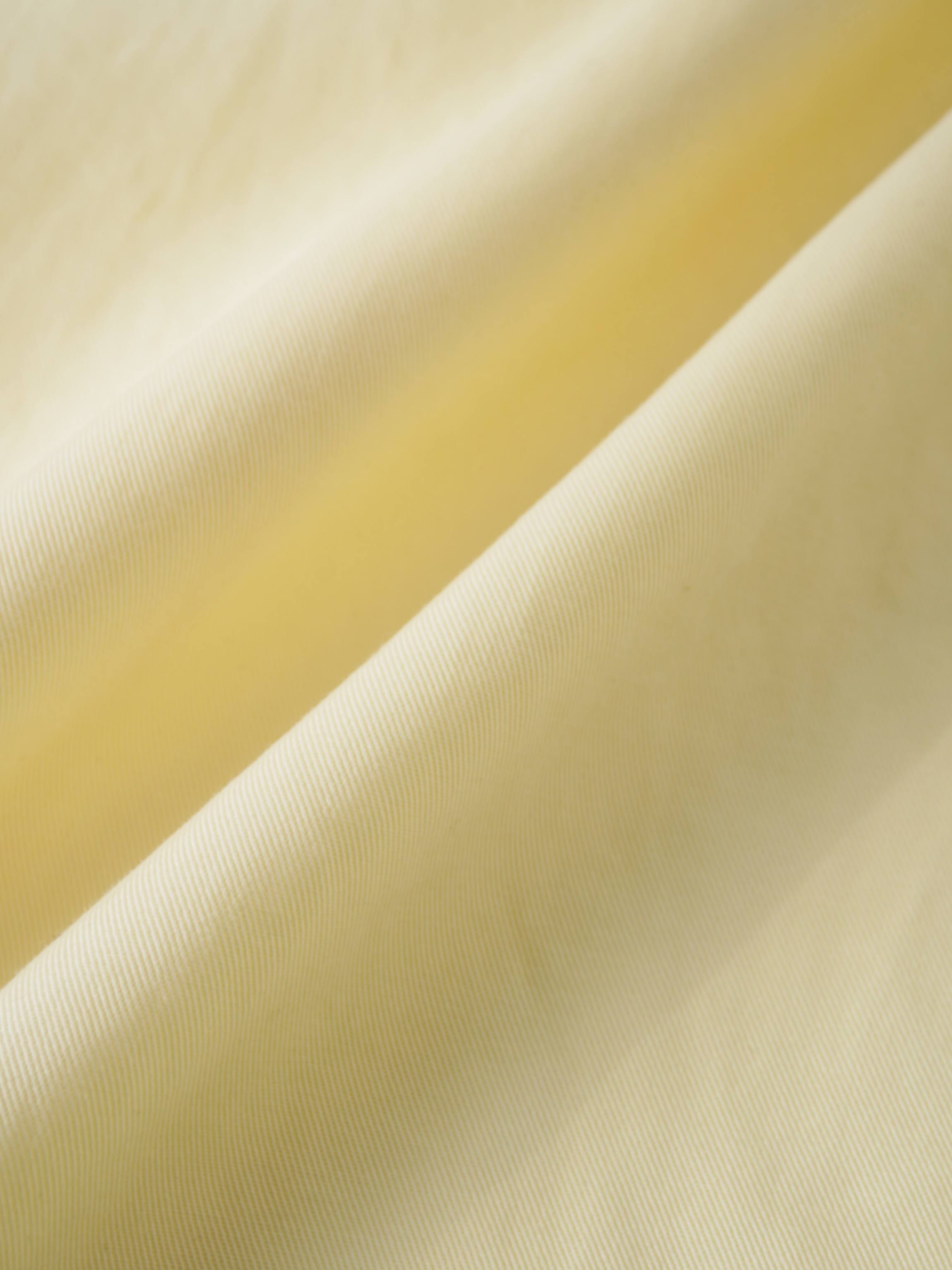 Tencel Yoke Button Down Skirt-Butter Yellow-4