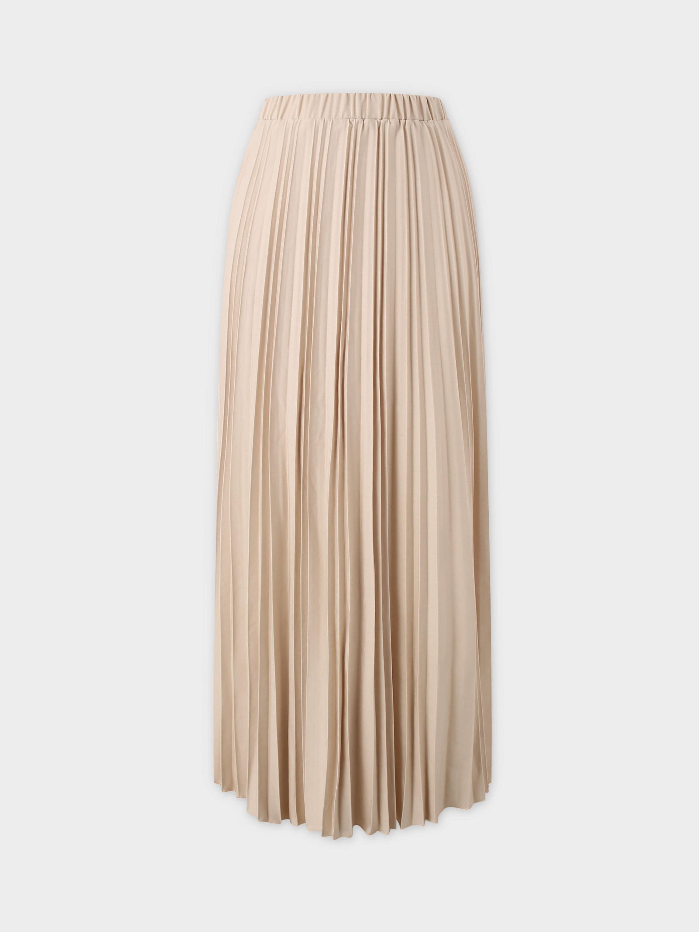 Thin Pleated Skirt-Stone-1