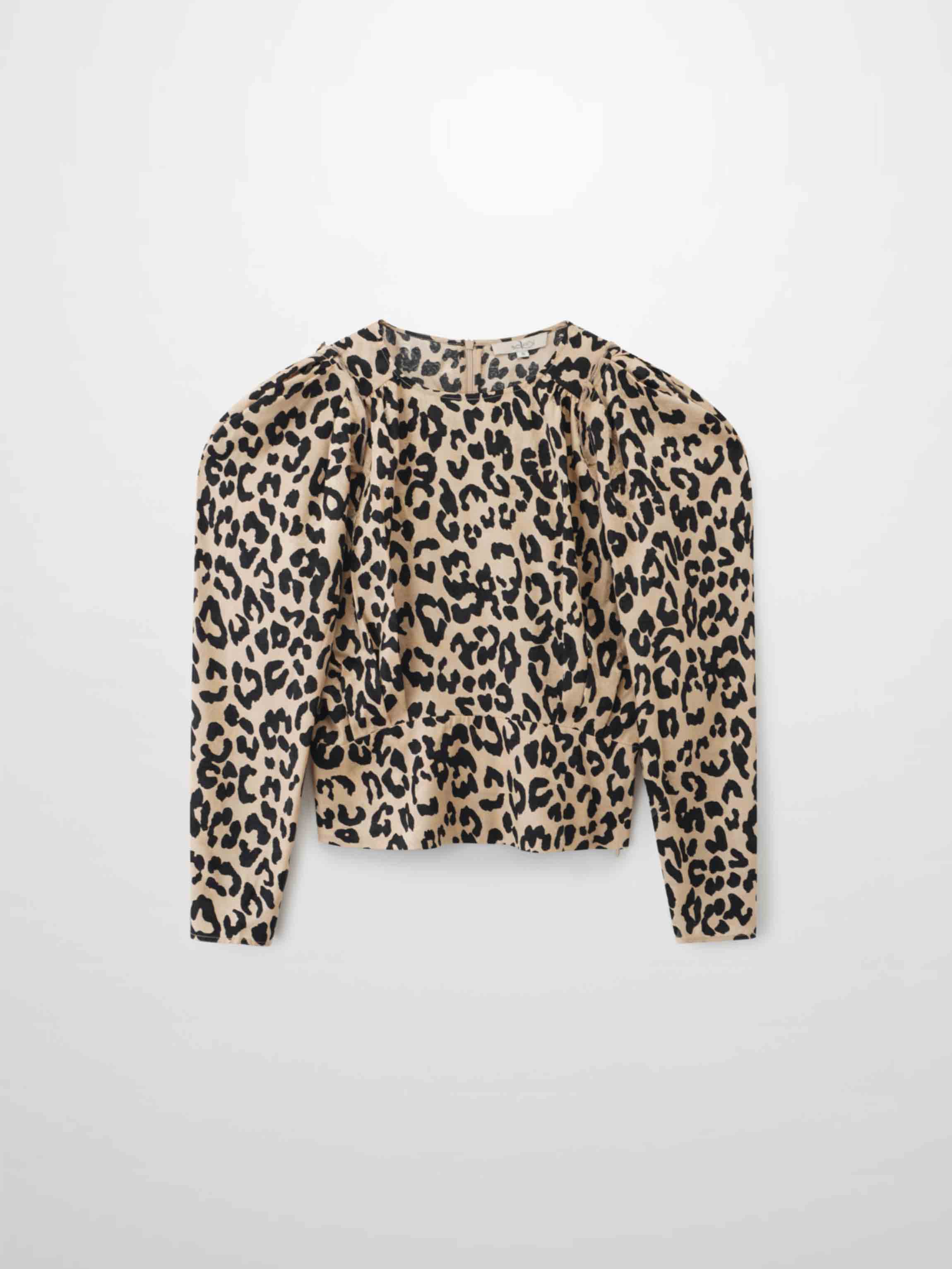 Vintage Blouson Top-Leopard-0