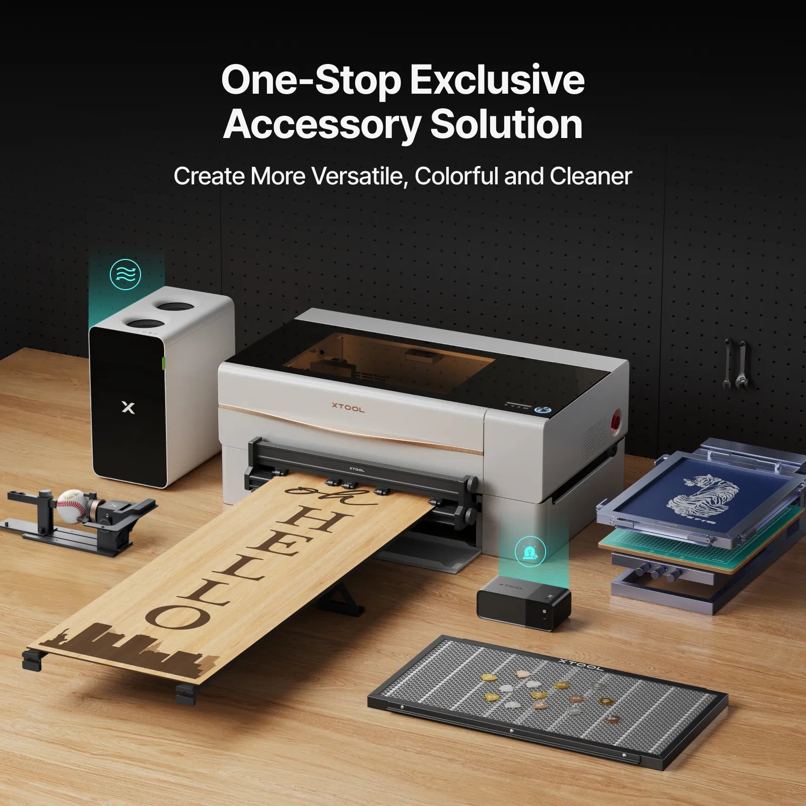 xTool P2S 55W Desktop CO2 Laser Cutter