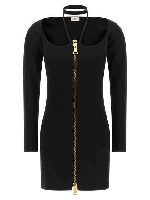 Elisabetta Franchi Fabric Stitch Knit Dress