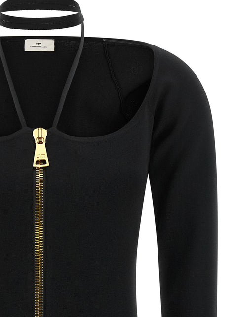 Elisabetta Franchi Fabric Stitch Knit Dress