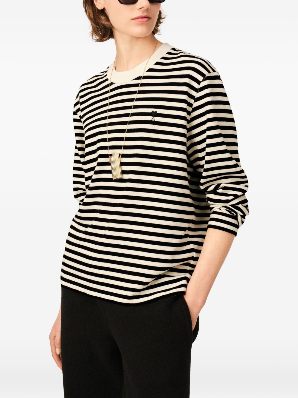 AMI PARIS T-shirts and Polos BLACK